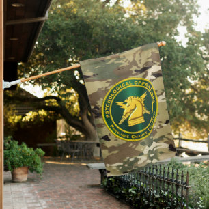 PSYOPS Psychological Operations Veteran House Flag