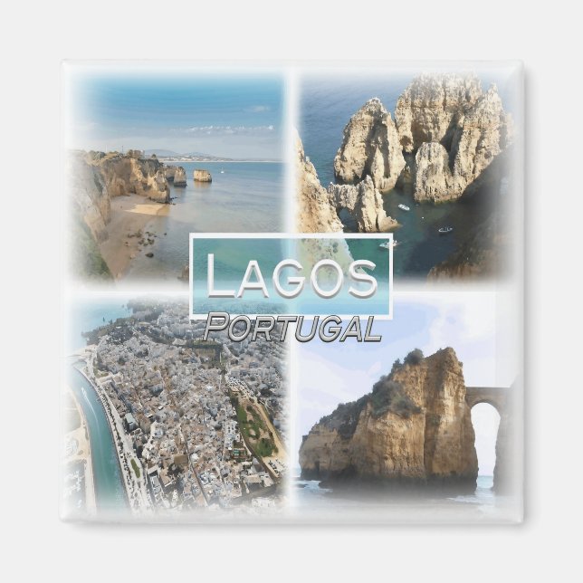 PT0040 Europe, Portugal, Lagos, fridge Magnet (Front)