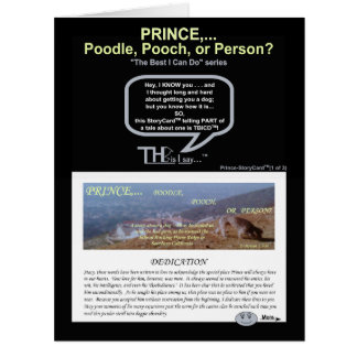 Pt. 1 Prince... Poodle, Pooch, or Person(1of3) Cards