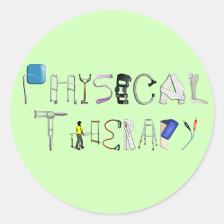 PT at Work Classic Round Sticker