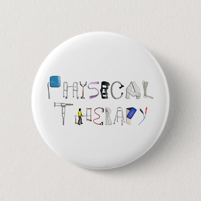 PT at Work Pinback Button (Front)