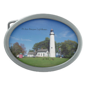 Pt Aux Barques Lighthouse belt buckle