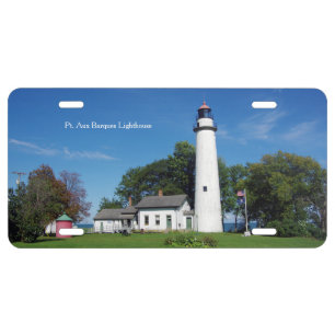 Pt Aux Barques Lighthouse license plate