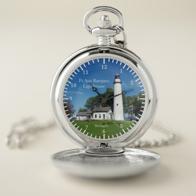 Pt Aux Barques Lighthouse pocket watch (Inside)