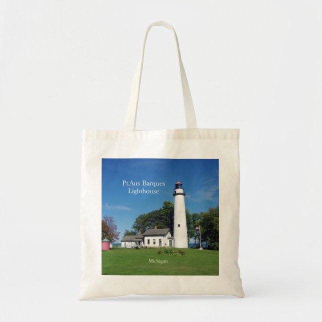 Pt Aux Barques Lighthouse tote bag (Front)