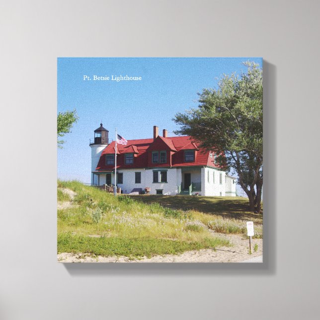 Pt Betsie Lighthouse canvas print (Front)