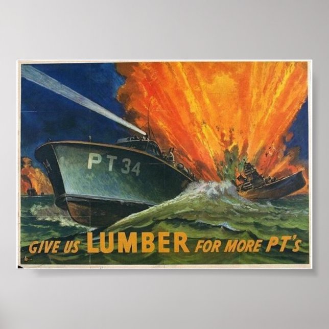 PT Boats WW2 Poster (Front)