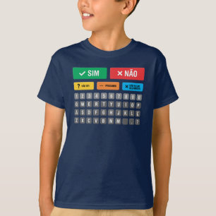PT-BR Autism AAC PECS Pointing Communication 05 T-Shirt