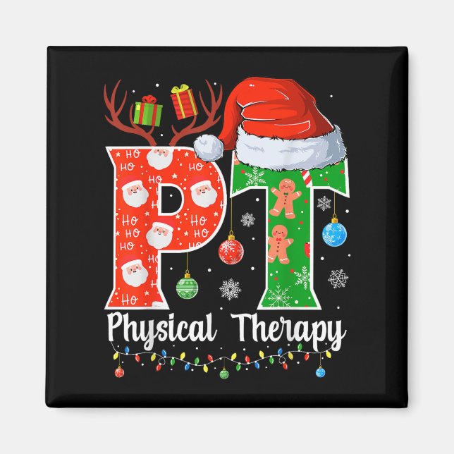 Pt Christmas Physical Therapy Christmas Pt Xmas  Magnet (Front)