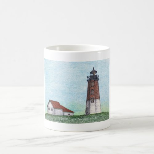 PT JUDITH LIGHT NARRAGANSETT RI BEVERAGE MUG