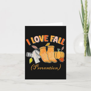 Pt Nurse Fall I Love Fall Prevention Fall Physical Card