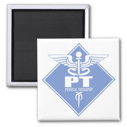PT Physical Therapist diamond Magnet