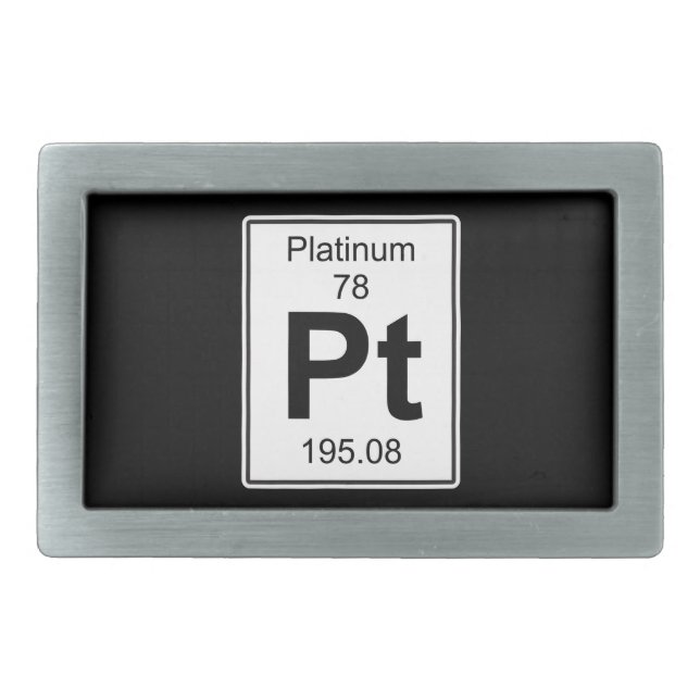 Pt - Platinum Belt Buckle (Front)