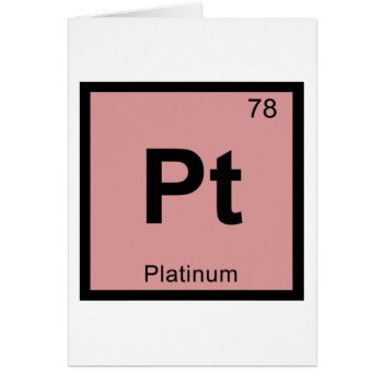 Pt - Platinum Chemistry Periodic Table Symbol by itselemental at Zazzle