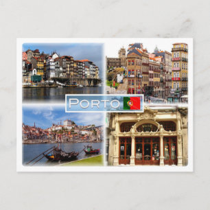 PT Ribeira - A Street in Porto - River Douro - Postcard