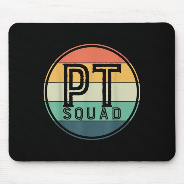 Pt Squad Retro Physical Therapy  Mouse Pad (Front)