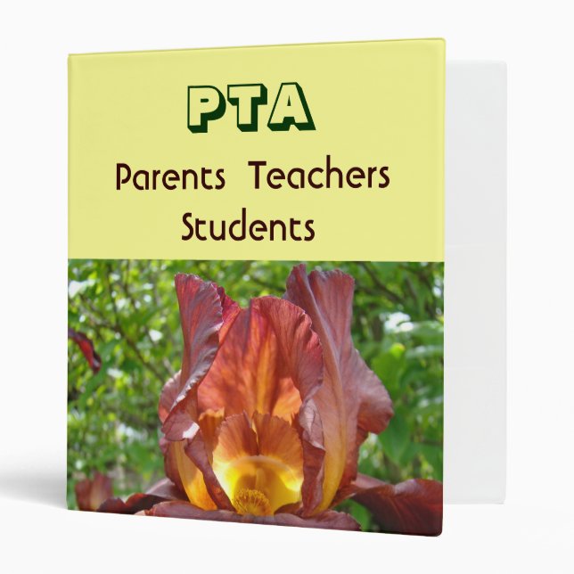 PTA binder Parents Teachers Students binders (Front/Inside)