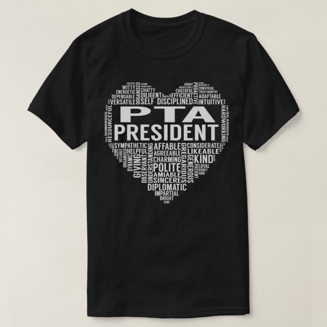 Pta Heart T-Shirt (Design Front)