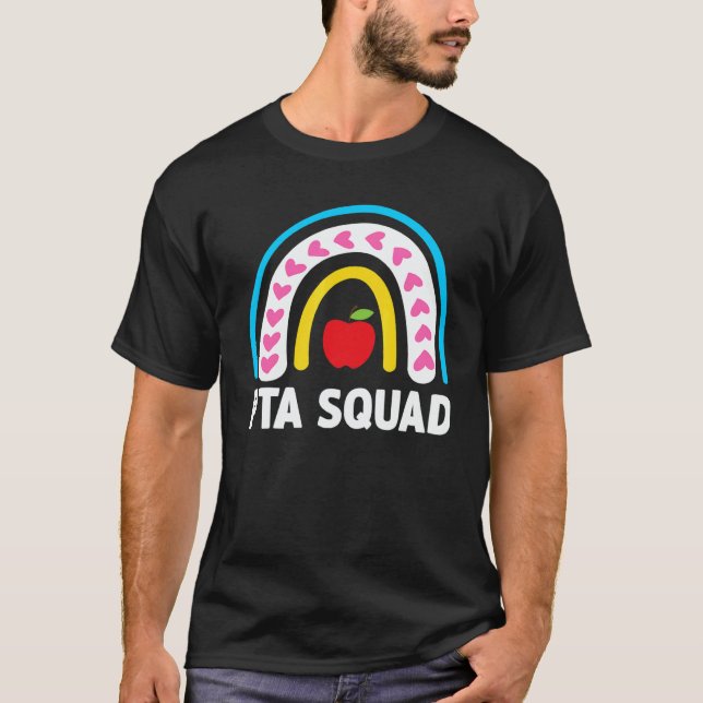 PTA Squad Leopard Rainbow Physical Therapist Assis T-Shirt (Front)