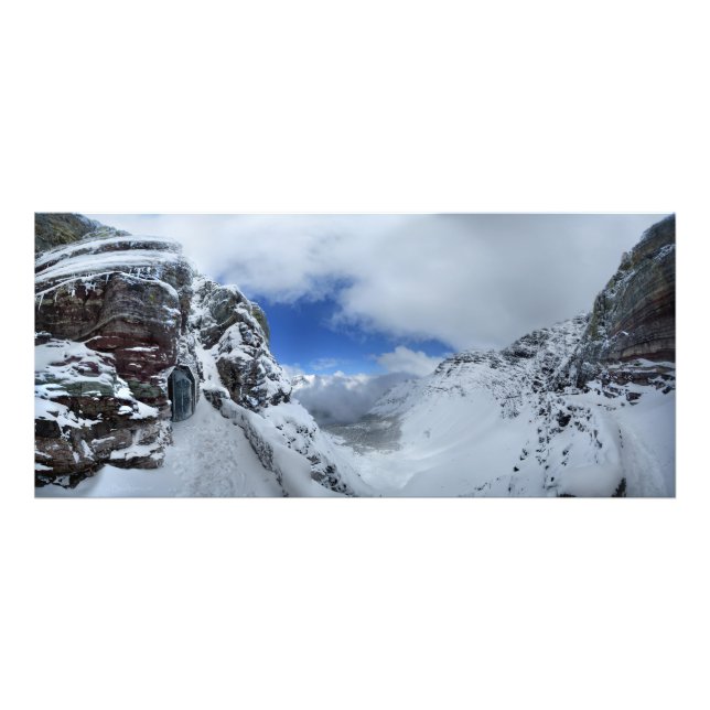 Ptarmigan Pass Tunnel North-Glacier National Park Photo Print (Front)