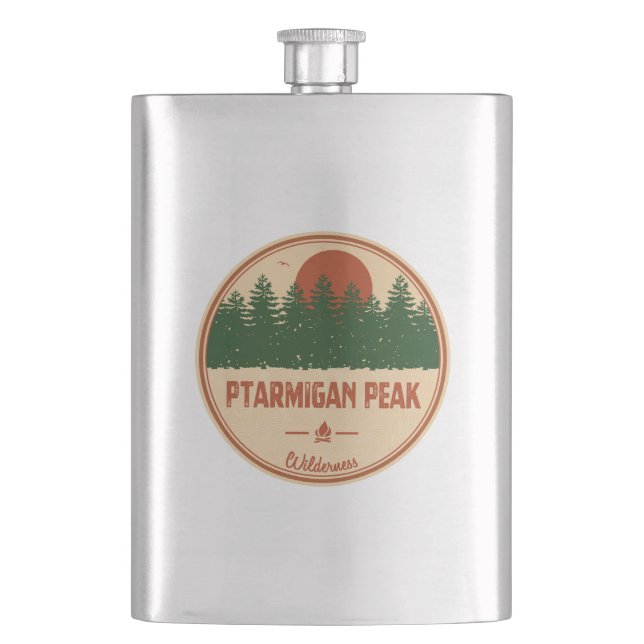 Ptarmigan Peak Wilderness Colorado Flask (Front)