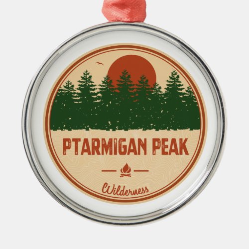 Ptarmigan Peak Wilderness Colorado Metal Ornament