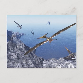 Pteranodon Birds - 3d Render Postcard by Elenarts_PaleoArts at Zazzle