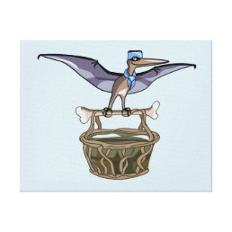Pteranodon Carrying A Basket Canvas Print