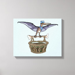 Pteranodon Carrying A Basket Canvas Print