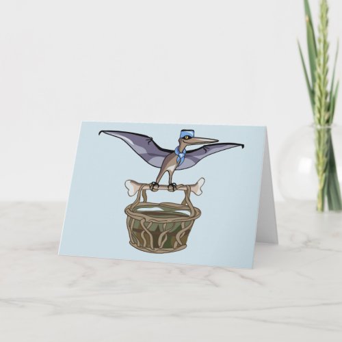 Pteranodon Carrying A Basket Card