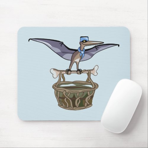 Pteranodon Carrying A Basket Mouse Pad