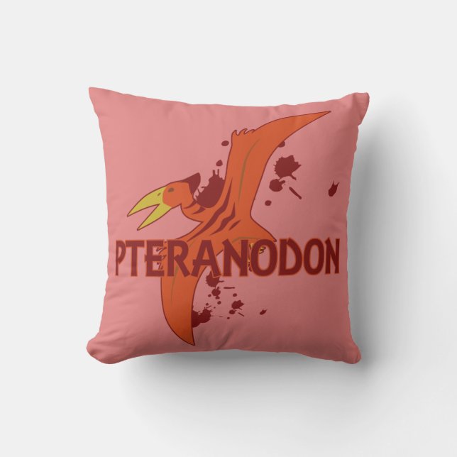 Pteranodon Throw Pillow (Front)
