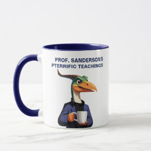 Pterdactyl in Blazer & Turtleneck Mug