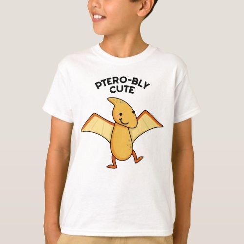 Pterobly Cute Dinosaur Pterodactyl Pun  T_Shirt