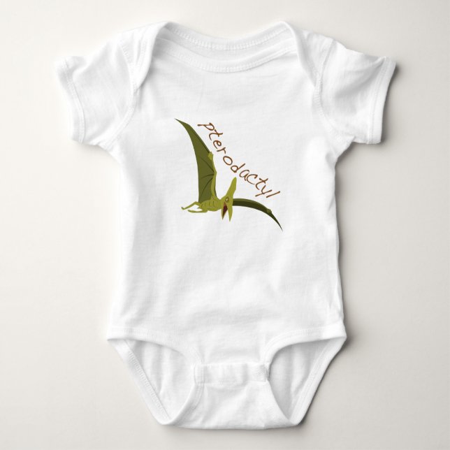 Pterodactyl Baby Bodysuit (Front)