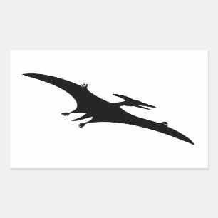 Pterodactyl Dinosaur Rectangular Sticker