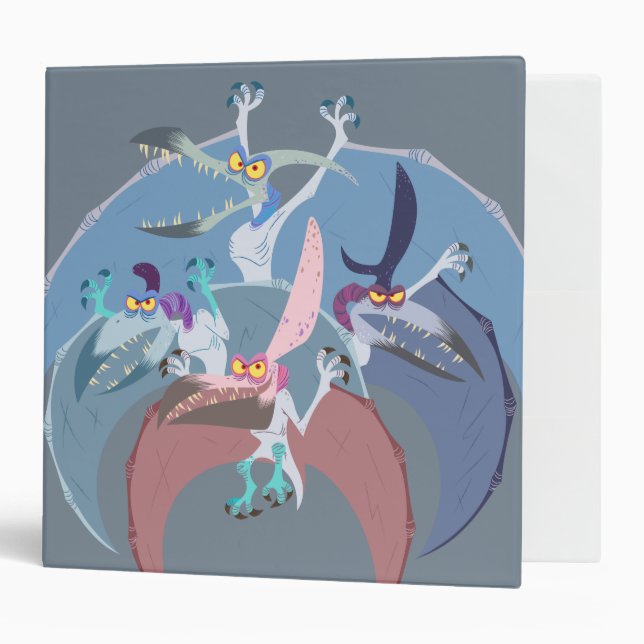 Pterodactyl Group Stack 3 Ring Binder (Front/Inside)