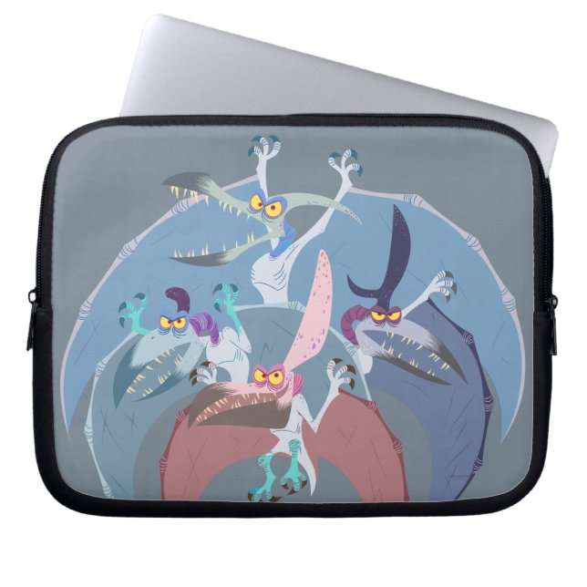 Pterodactyl Group Stack Laptop Sleeve (Front)