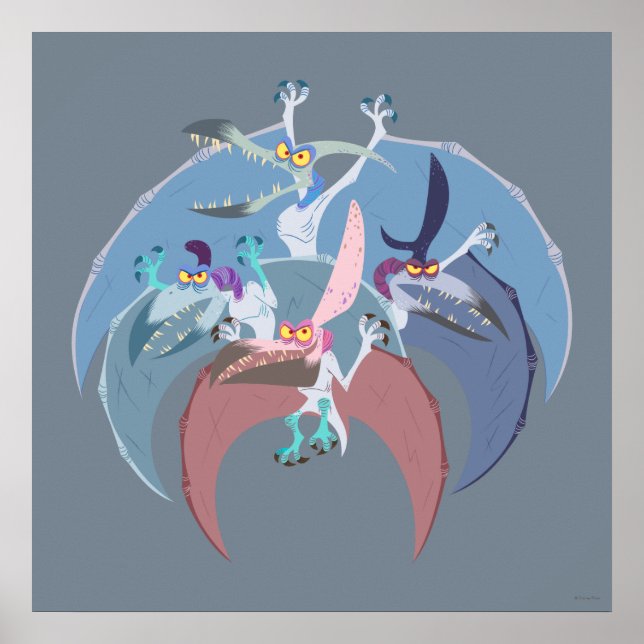 Pterodactyl Group Stack Poster (Front)