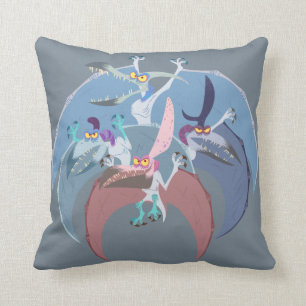Pterodactyl Group Stack Throw Pillow