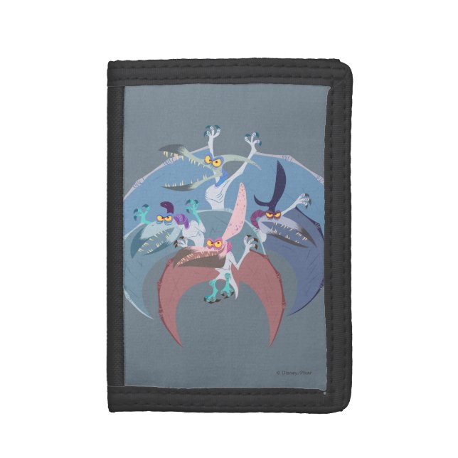Pterodactyl Group Stack Tri-fold Wallet (Front Vertical)