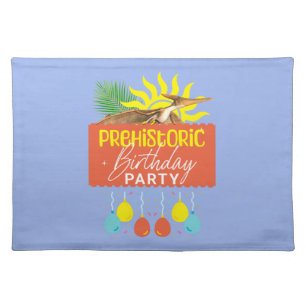 Pterodactyl Prehistoric Birthday Party Cloth Placemat