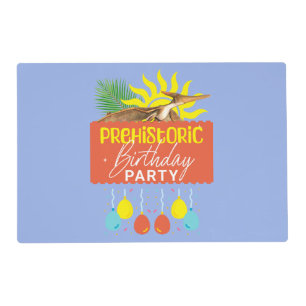 Pterodactyl Prehistoric Birthday Party Placemat