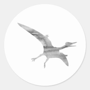 Pterodactylus Dinosaur Party Thank You Stickers