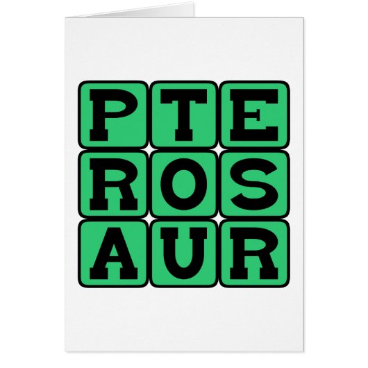 Pterosaur, Flying Dinosaur Cards (Front)