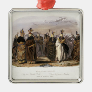Ptihn-Tak-Ochata, Dance of the Mandan Women, plate Metal Ornament