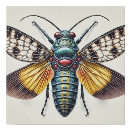 Ptinella Insect 210624IREF125 _ Watercolor Faux Canvas Print