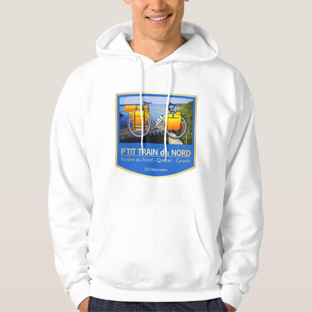 Ptit Train du Nord (bike2) Hoodie (Front)