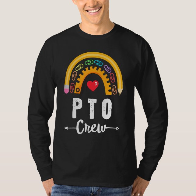 Pto Crew Parent School Volunteer Board Mom Parent  T-Shirt (Front)
