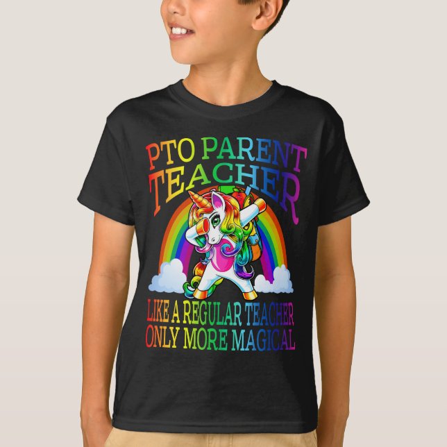 PTO PARENT Teacher Like A Regular Teacher  T-Shirt (Front)